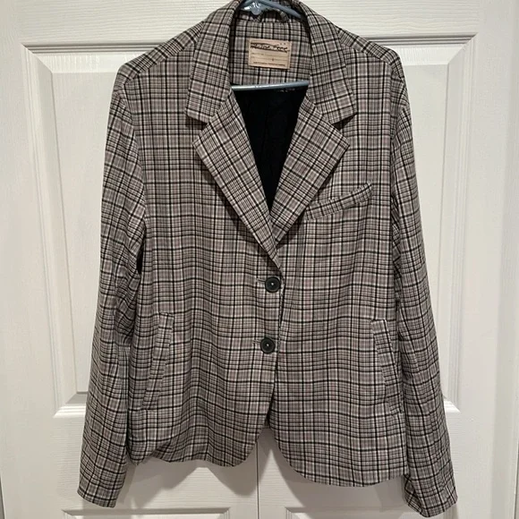 Free People We The Free Cali Plaid Blazer - Picture 6 of 8